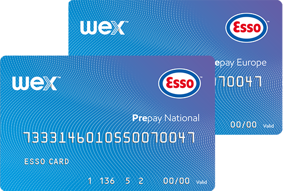 Zwei Esso Card Prepay, einmal für Deutschland und einmal für Europa