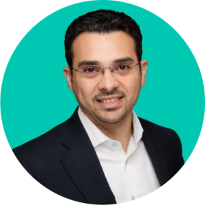 A headshot of Abdel B