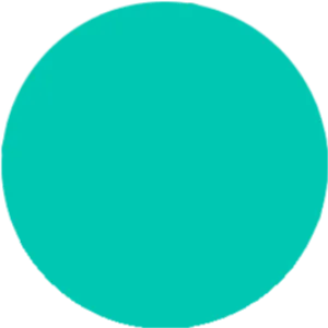 A blank green circle