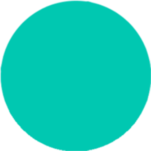 A blank green circle