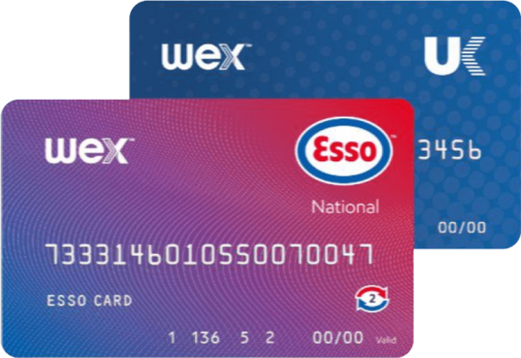 Two WEX EV fuel cards