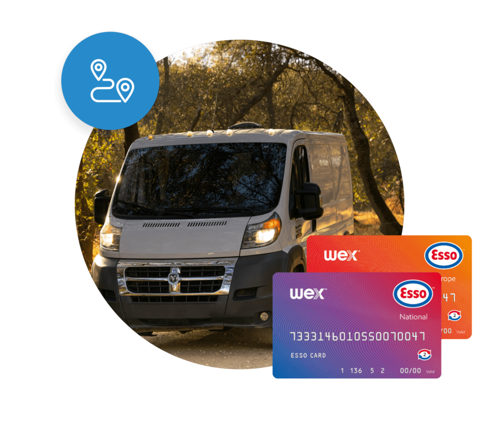 A sprinter van with a WEX fuel card