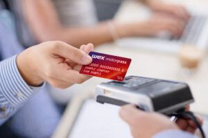Fuel card with tap to pay feature