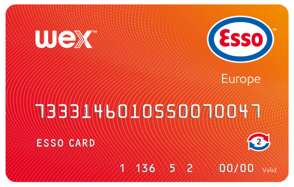De WEX Esso Europe-kaart