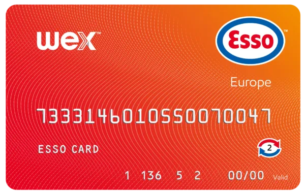 De WEX Esso Europe-kaart