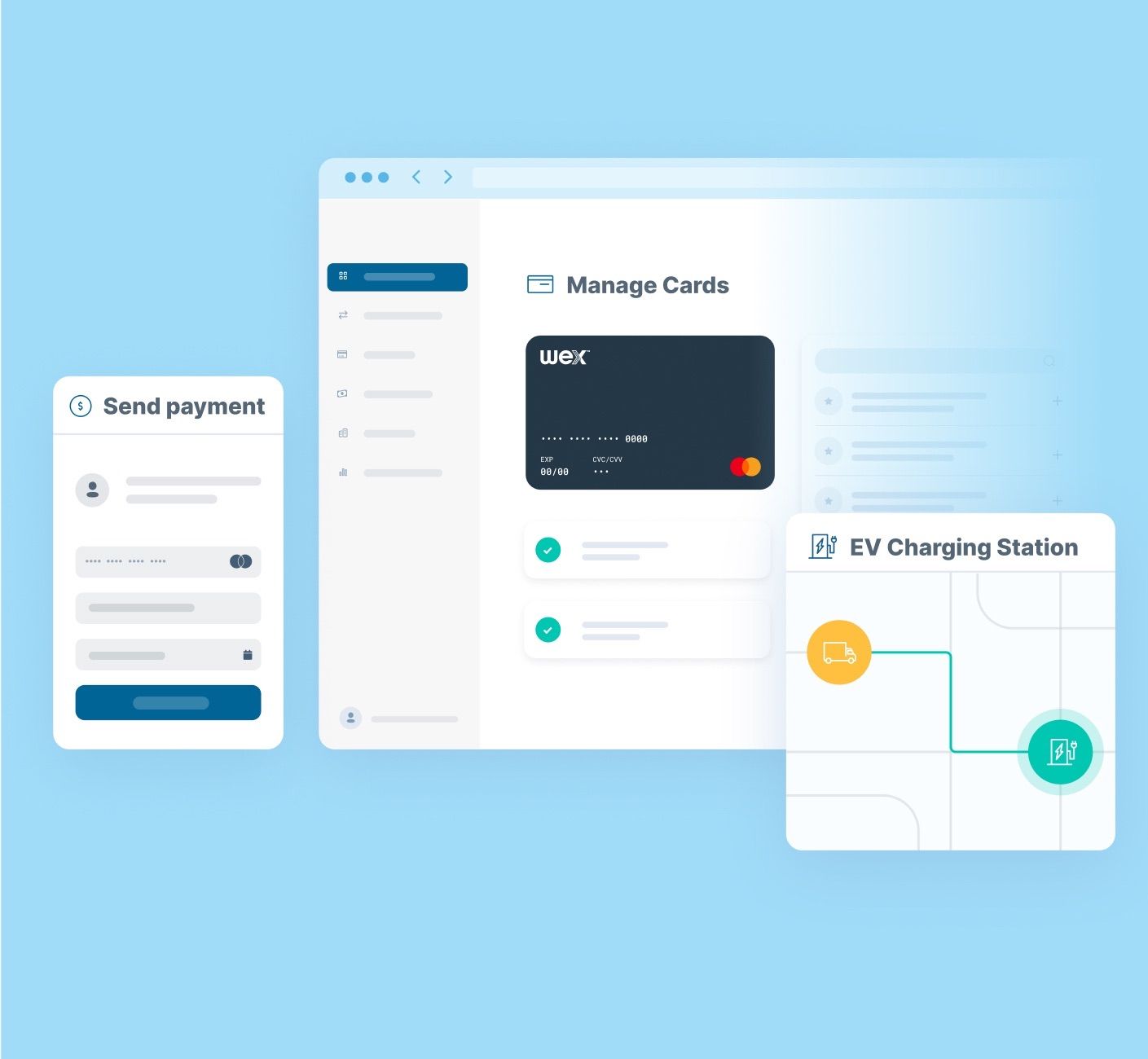 Applicaties gebruikt om WEX Card-activiteit te beheren
