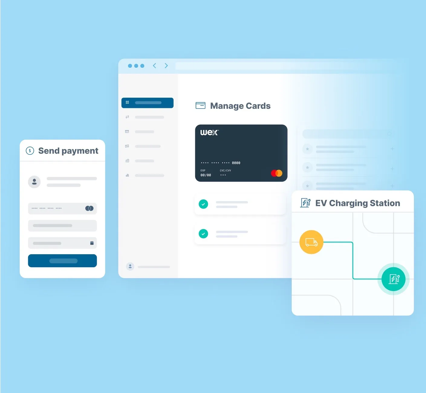 Applicaties gebruikt om WEX Card-activiteit te beheren