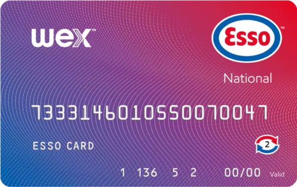 De WEX Esso National-kaart