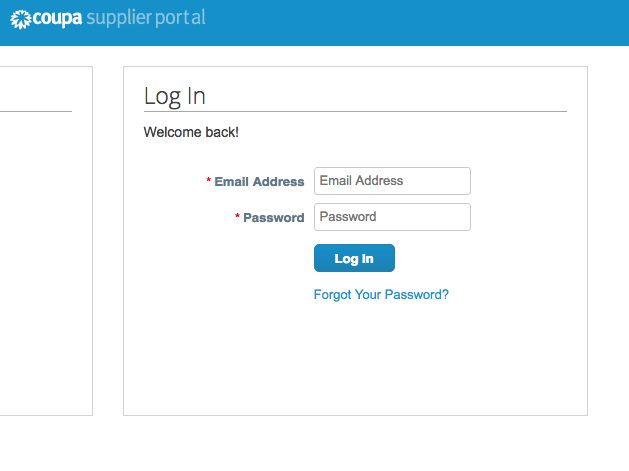Portal Overview - Log In