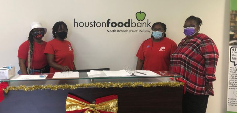 WEXers volunteering at a Houston Food Bank