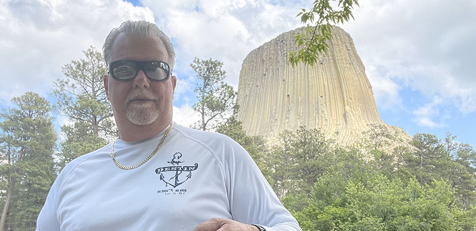 Rick at the Devils Tower National Monument.