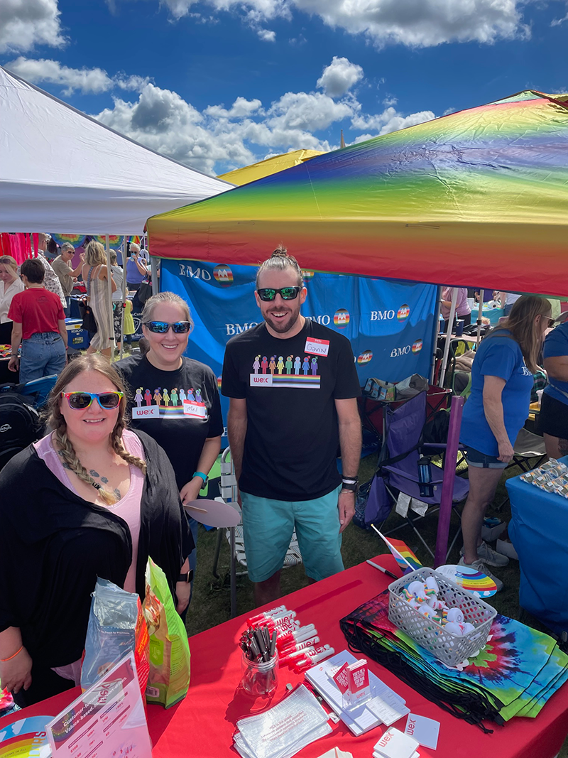 WEXers celebrating Pride in Fargo, North Dakota