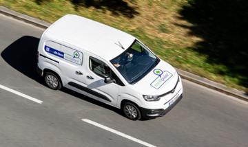 commercial vehicle on the road