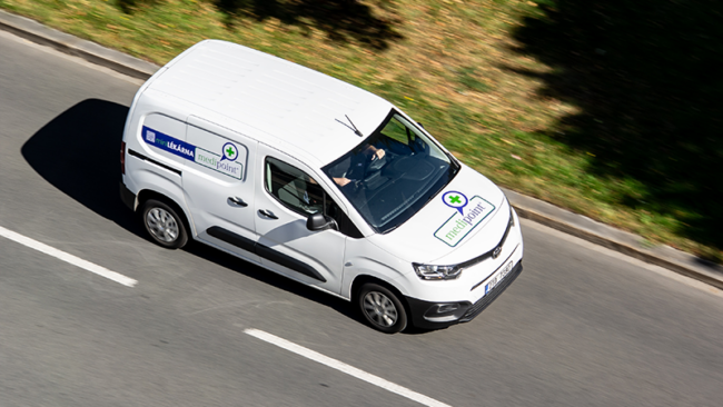 commercial vehicle on the road