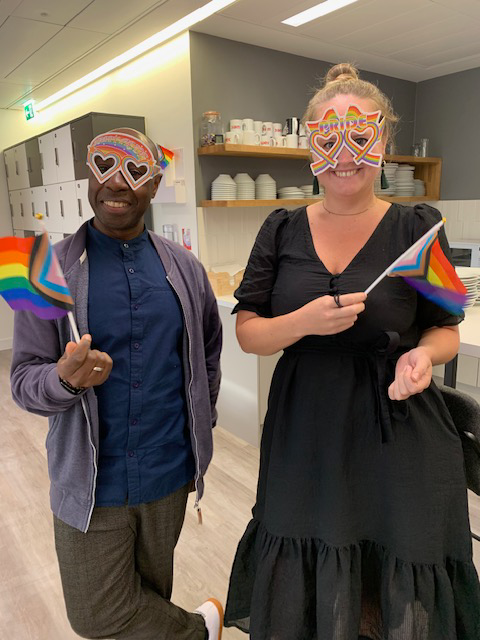 2023 WEXers celebrating Pride in the U.K.