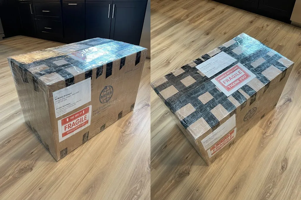 Boxed up Balikbayan Boxes Mansy sends back home to family 