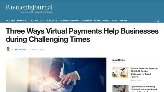 WEX’s Greg Sassone Outlines How Payments Technology Can Help During COVID-19