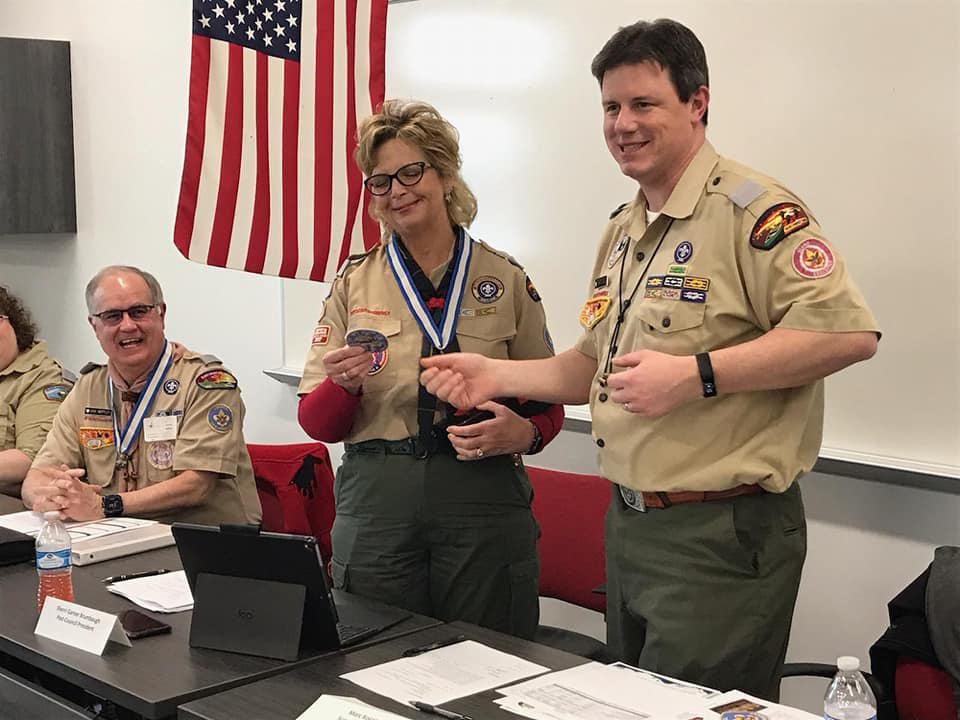 Sherri at a recent Ohio boy scouts event 