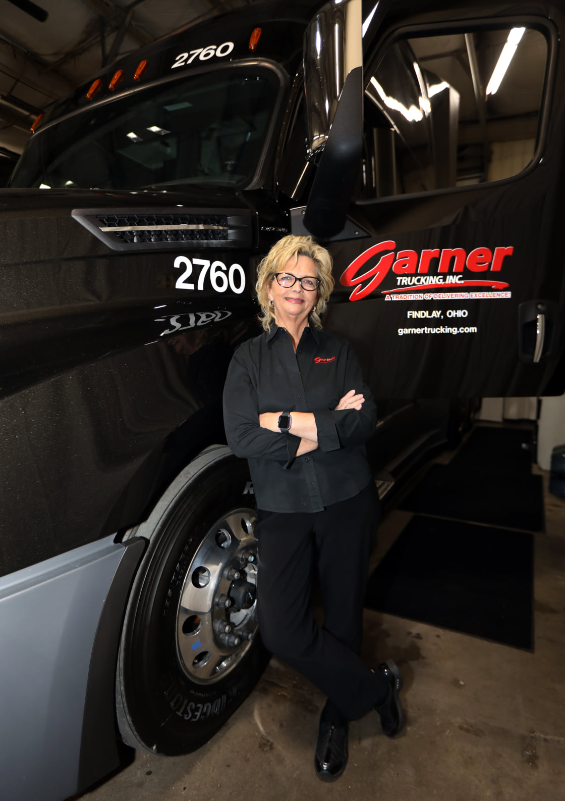 Sherri with a Garner vehicle 