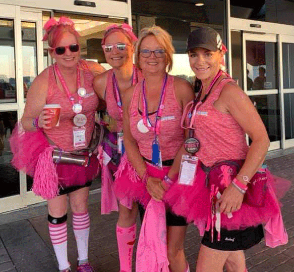 United Road crew getting pumped for their Susan G. Komen Walk 