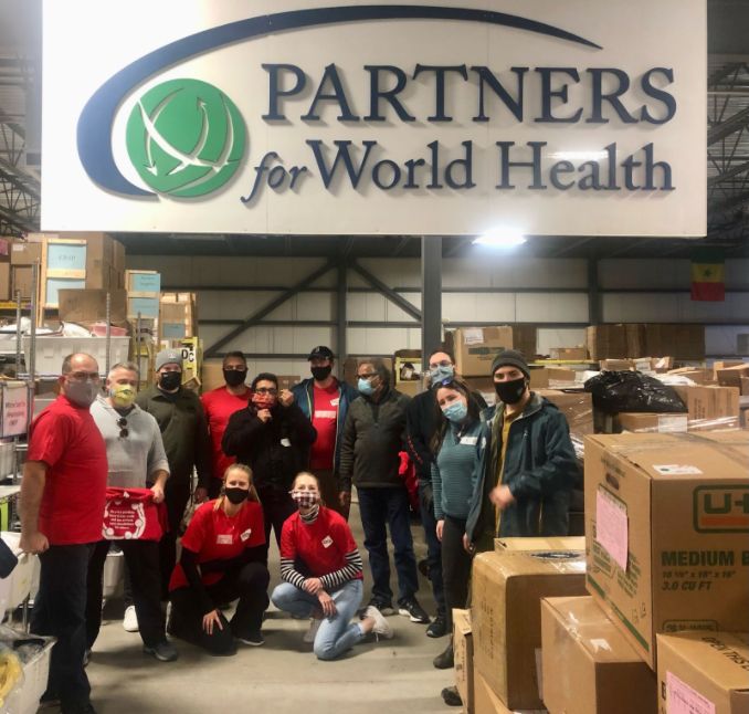 WEXers volunteering with Partners for World Health in Portland, Maine