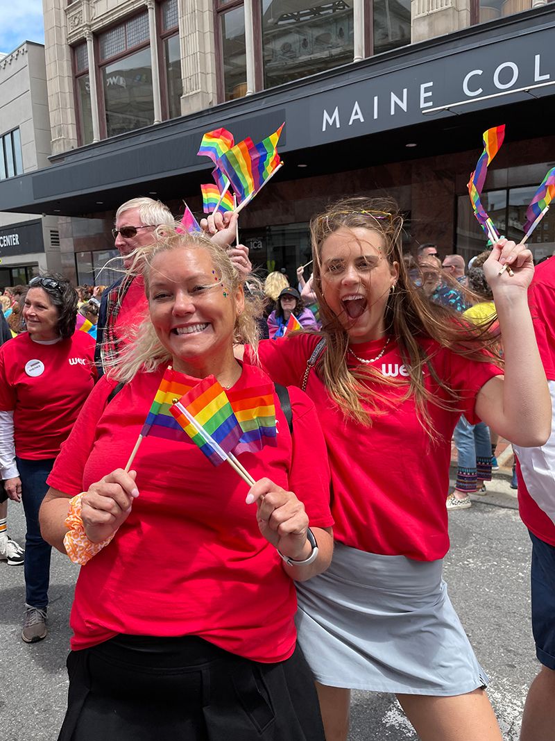 WEXers marching today in the Portland Pride parade 2022
