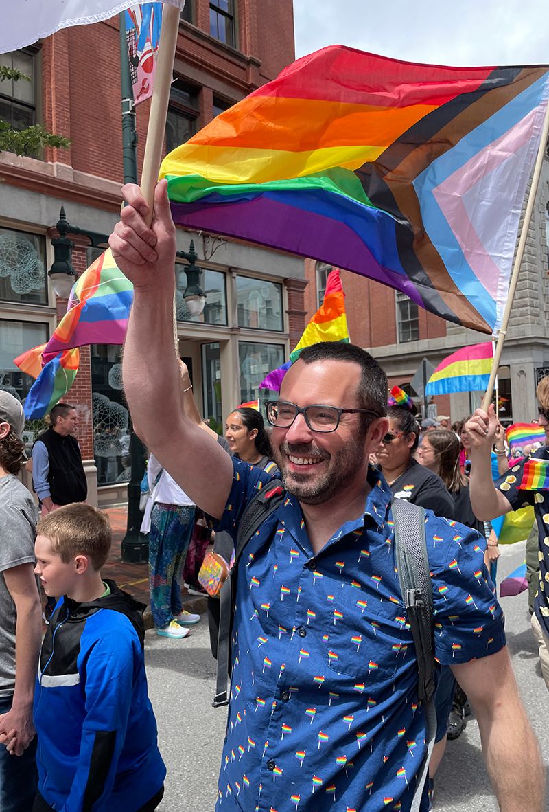 WEXer Tim Boyden on Pride Parade day 2022