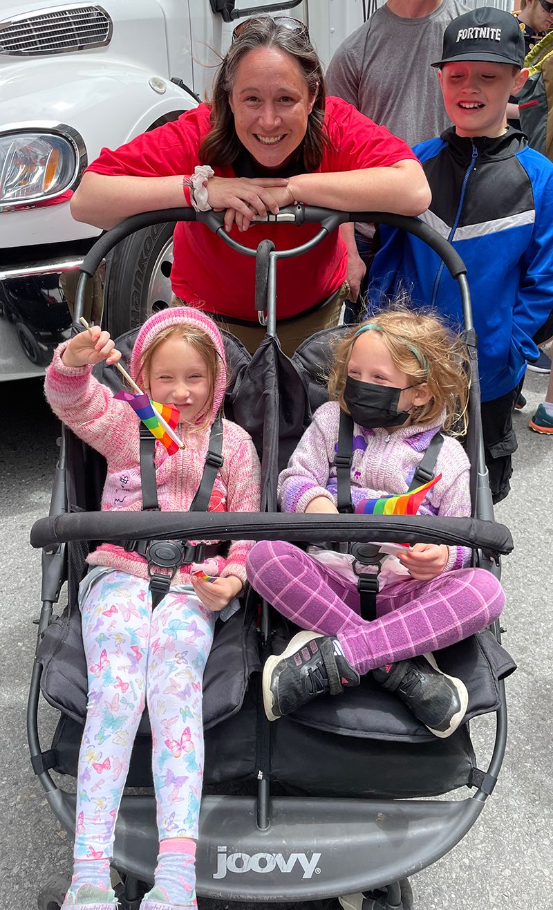 Future WEXers marching today in the Portland Pride parade 2022