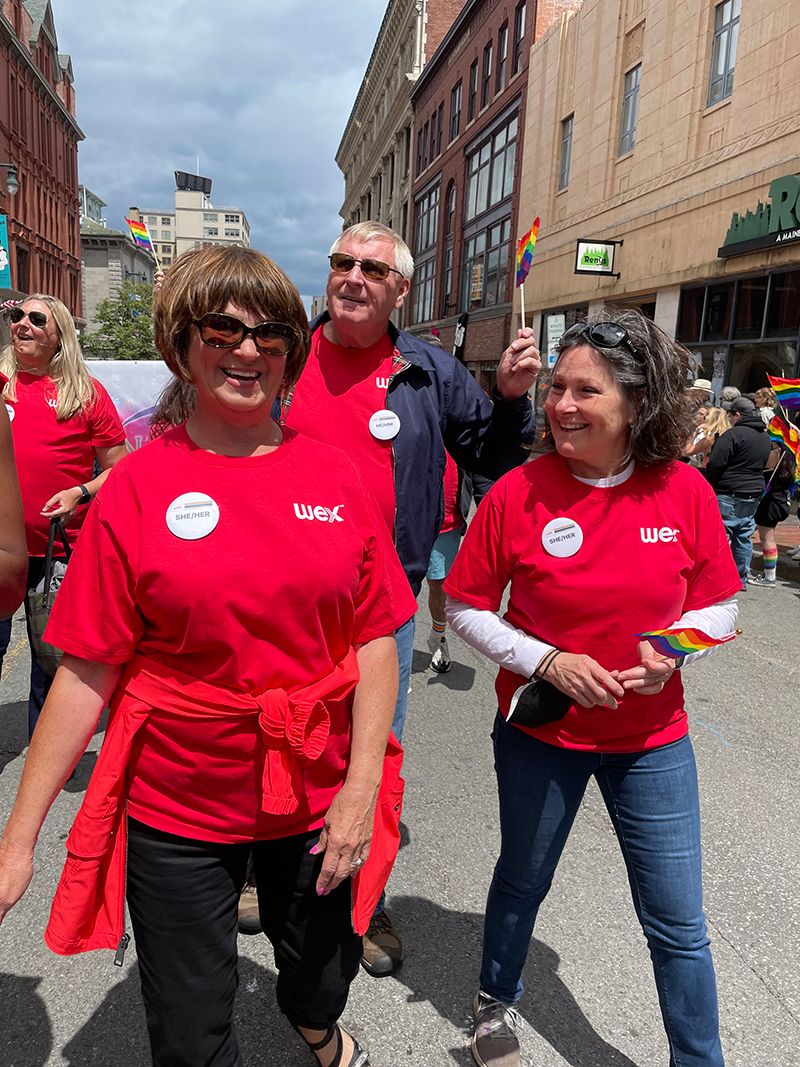 WEXers marching today in the Portland Pride parade 2022