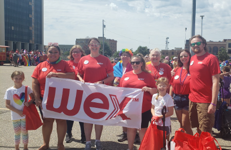 WEXers celebrating Pride in Fargo, North Dakota