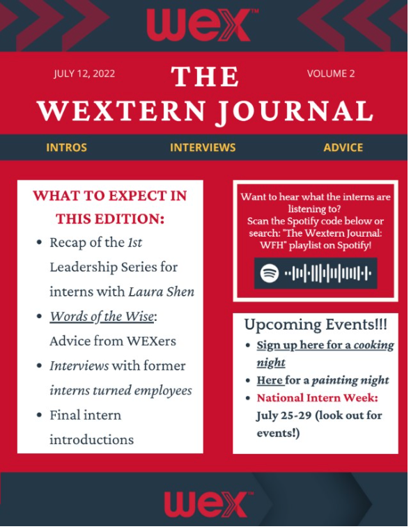 WEXtern Journal: an intern-curated newsletter