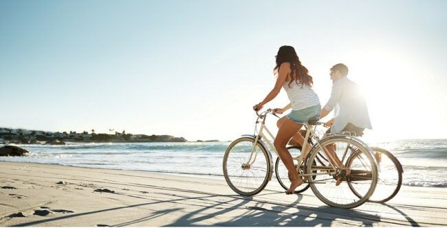 Biking on Beach