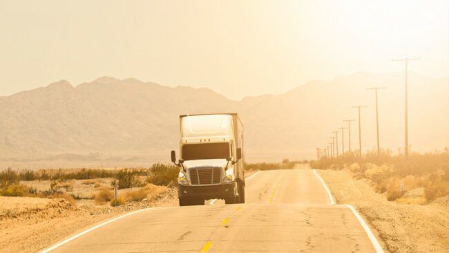 Summer heat over the road trucking