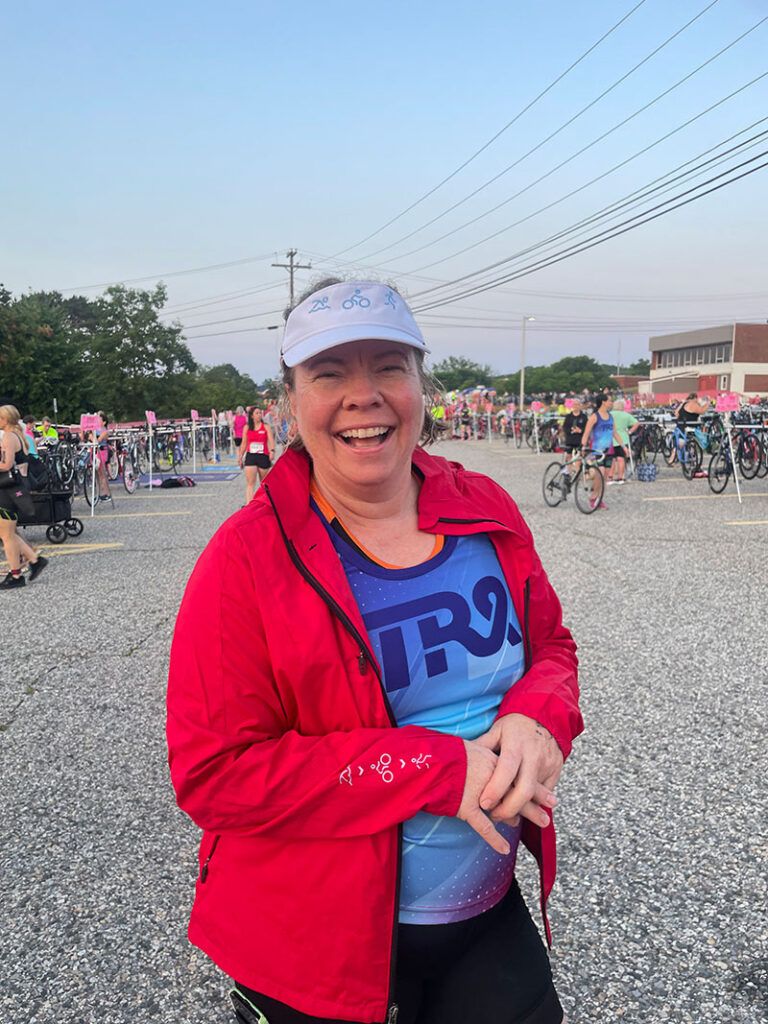 Tri for a Cure Maine participant