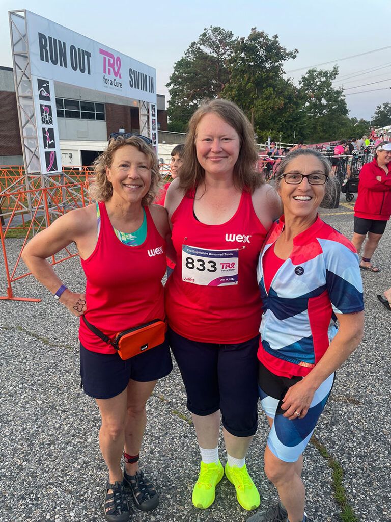 Women at the Tri for a Cure Maine