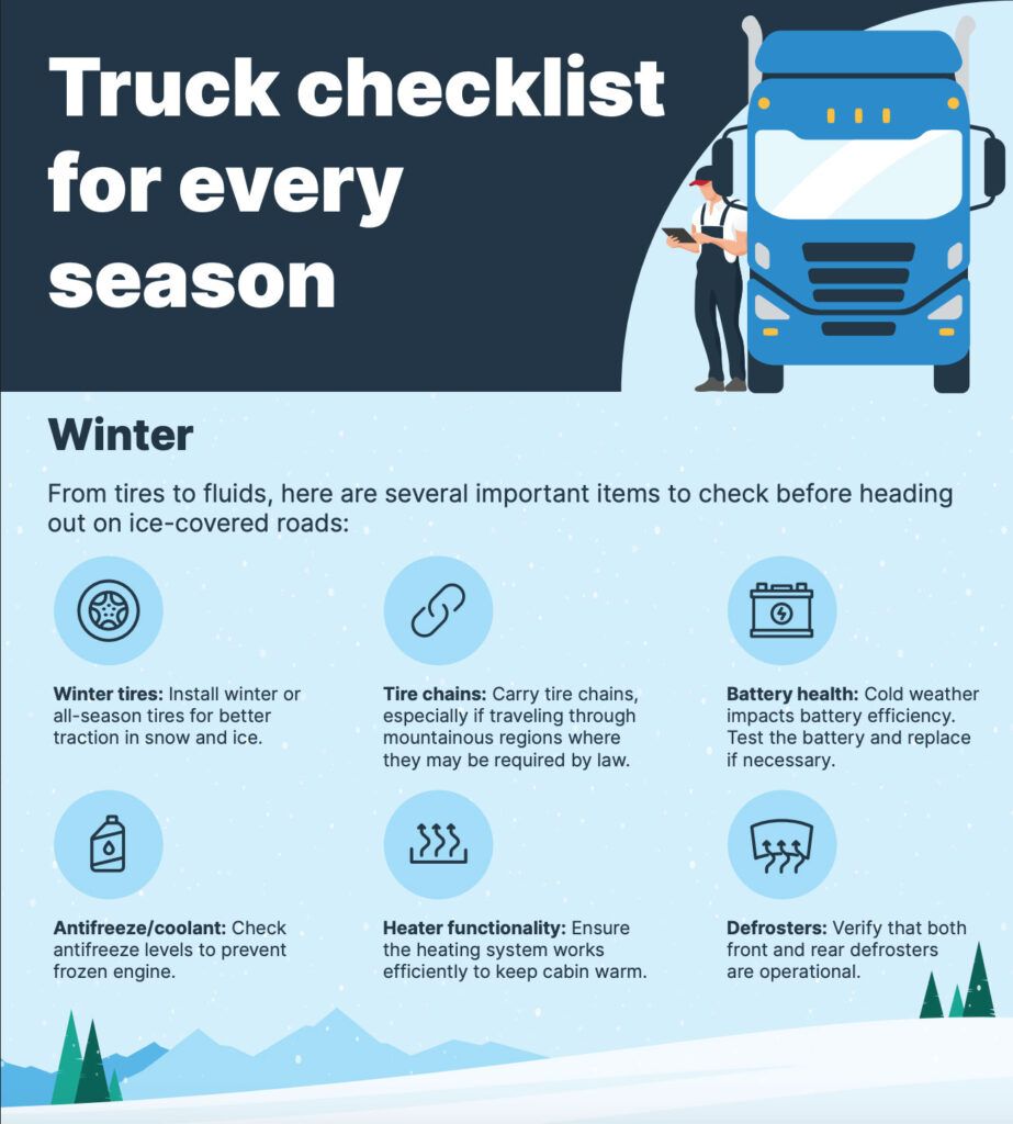 Truck checklist for every season