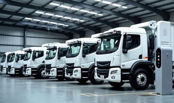 commercial vehicles in garage