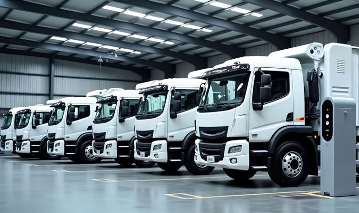 commercial vehicles in garage