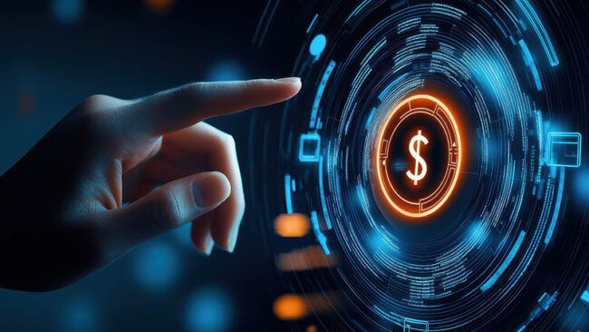 image of dollar sign bullseye and finger pointing at it
